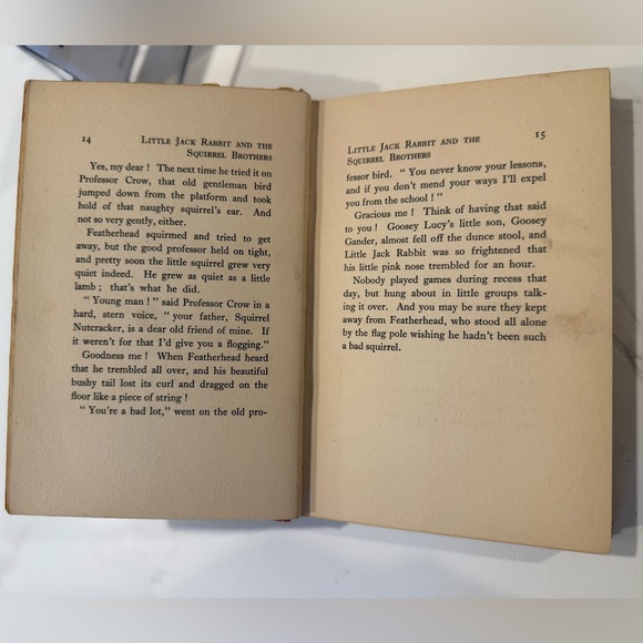 Vintage 1929 Children’s Book – Little Jack Rabbit and the Squirrel Brothers - Picture 3 of 5